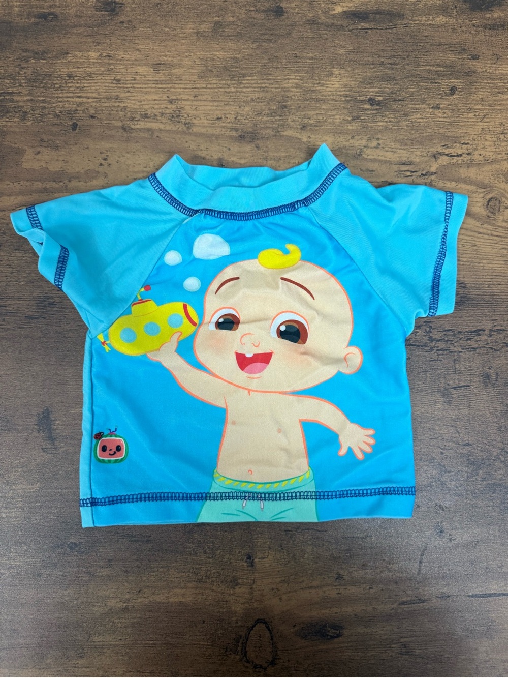 ⭐️5 for $20⭐️Cocomelon Kids Blue Short-Sleeve Swim Shirt 6-12M